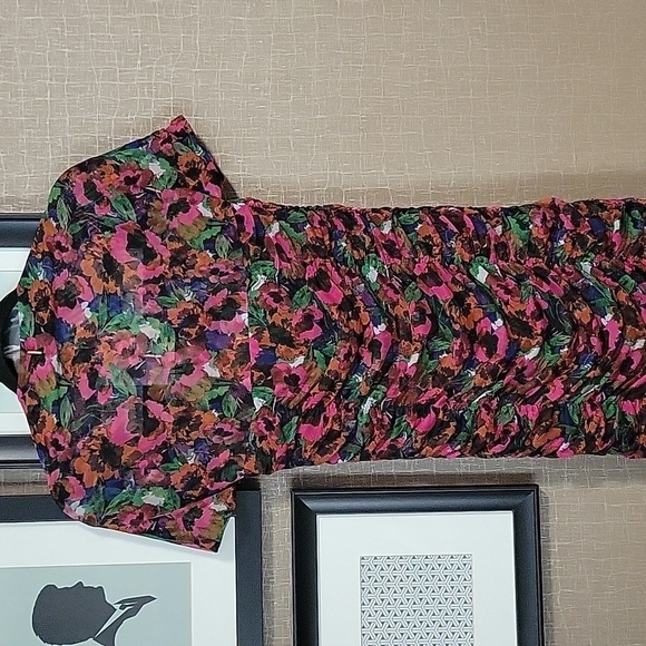 Misa Marilyn Mesh Flora Dress - Picture 10 of 14